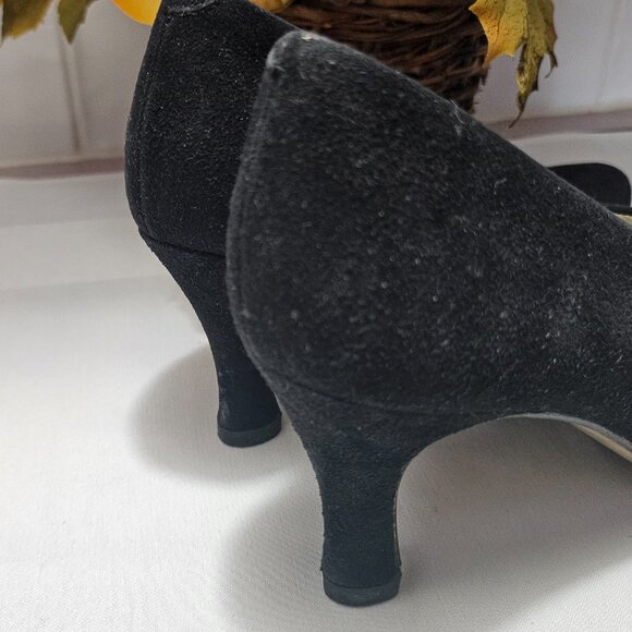 Women’s Black Dress Pumps by Roberto Vianna Size 5 ½ B - GUC - Picture 8 of 9